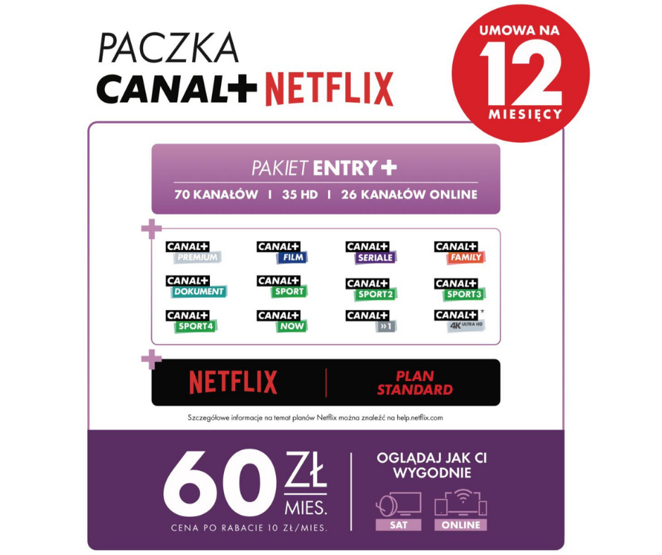Paczka Canal+ z Netflix!