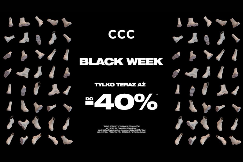 Black Week z rabatami nawet do -40%!